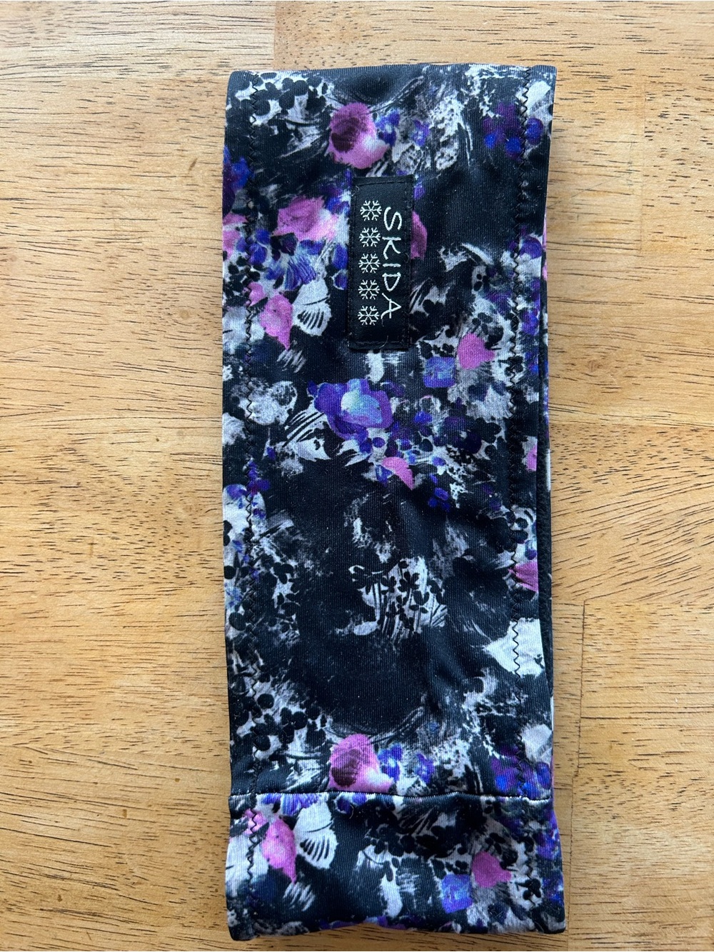 Skida Floral Black & Purple Headband